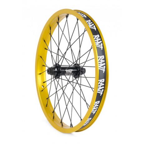 FRONT BMX WHEEL 18" RANT PARTY ON V2 MATTE GOLD