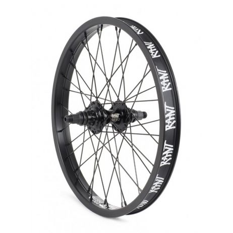 REAR BMX WHEEL 18" RANT PARTY ON V2 CASSETTE BLACK