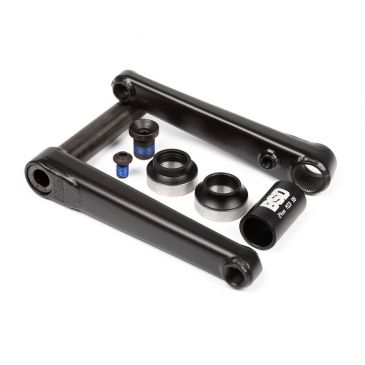 PEDALIER BMX BSD SUBSTANCE XL V2 FLAT BLACK 24 MM (AVEC ROULEMENTS)