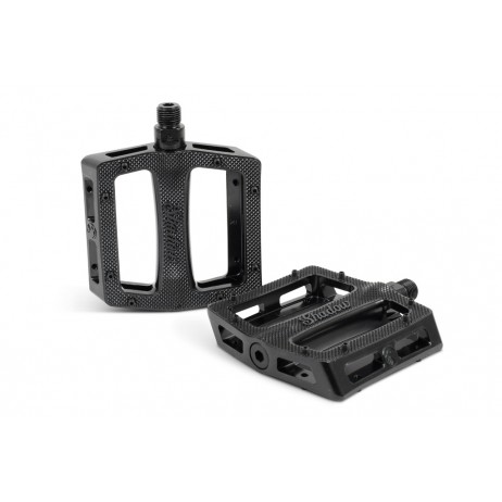 BMX ALLOY PEDALS SHADOW RAVAGER BLACK (LOOSEBALL)