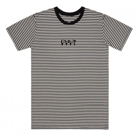 TEESHIRT BMX CULT STRIPE BLACK / WHITE