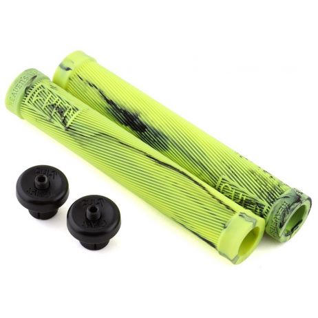 BMX GRIPS CULT BEGIN HEAVENS GATE LIME GREEN SWIRL