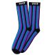 CULT SOCKS VERTICAL STRIPES PURPLE BLUE