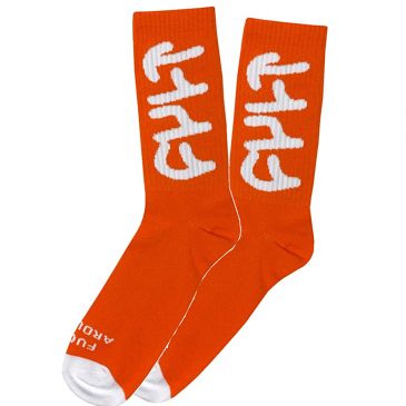 CHAUSSETTES CULT BIG LOGO ORANGE