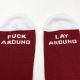 CHAUSSETTES CULT BIG LOGO BURGUNDY