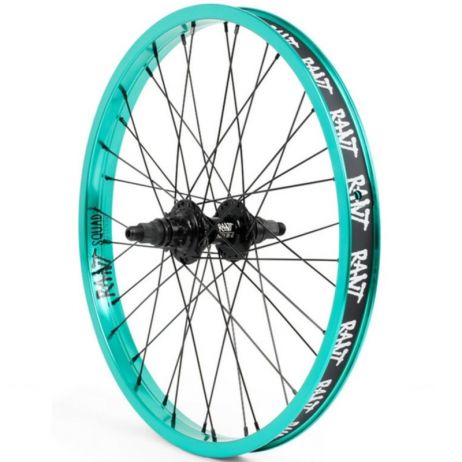 REAR BMX WHEEL RANT PARTY ON V2  CASSETTE REAL TEAL (RHD)