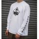 TSHIRT BSD LONG SLEEVES ROASTIN WHITE